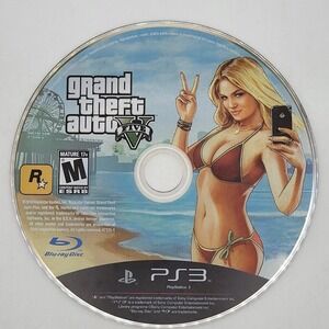 Grand Theft Auto V GTA 5 Sony PlayStation 3 PS3 Rockstar Games Blu-ray Disc Only